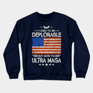 Ultra-Maga Flag Crewneck Sweatshirt